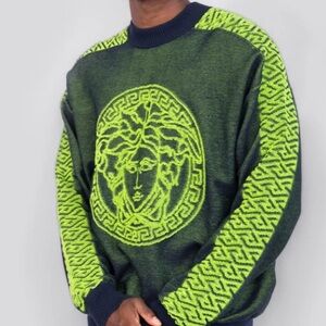 LA GRECA MEDUSA TERRY SWEATER sz 52